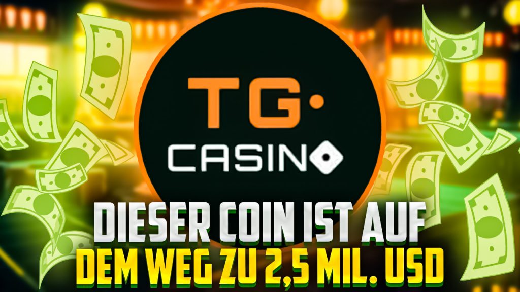 TG.Casino auf dem Weg zu 2,5 Millionen USD