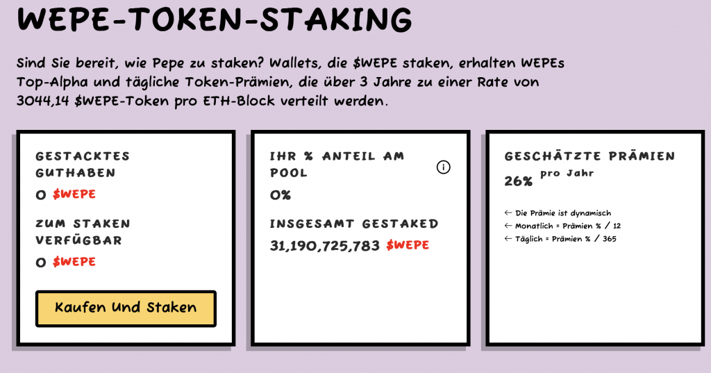 WEPE Staking 