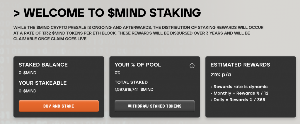 Mind of Pepe Staking