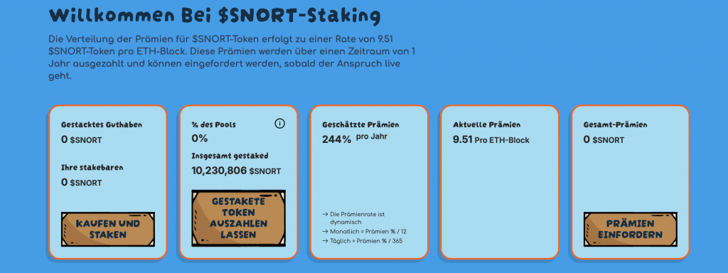 SNORT Staking