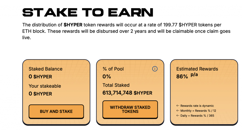 Hyper Staking