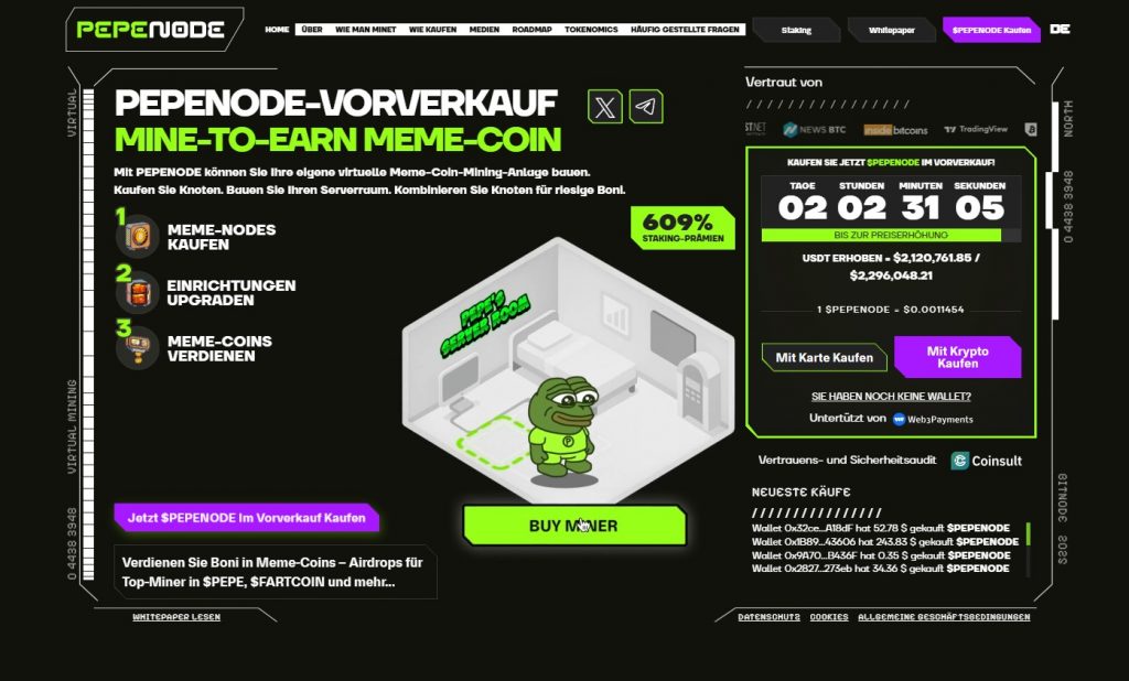 PepeNode (PEPENODE) smart beobachten und bewerten