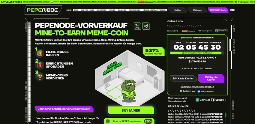 PepeNode (PEPENODE), Infrastruktur für das nächste Krypto-Kapitel